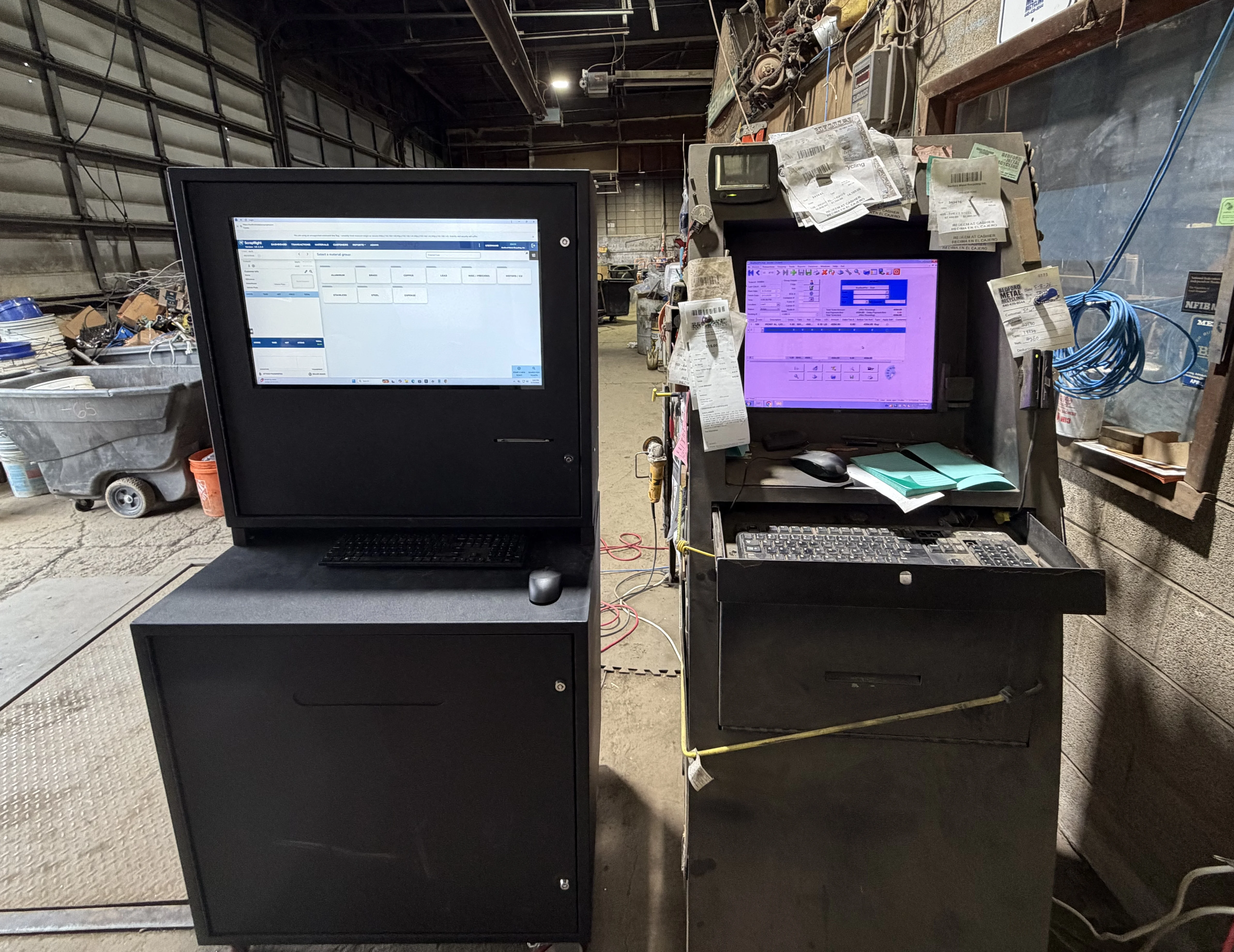 New ScrapRight kiosk installed at a scrap yard